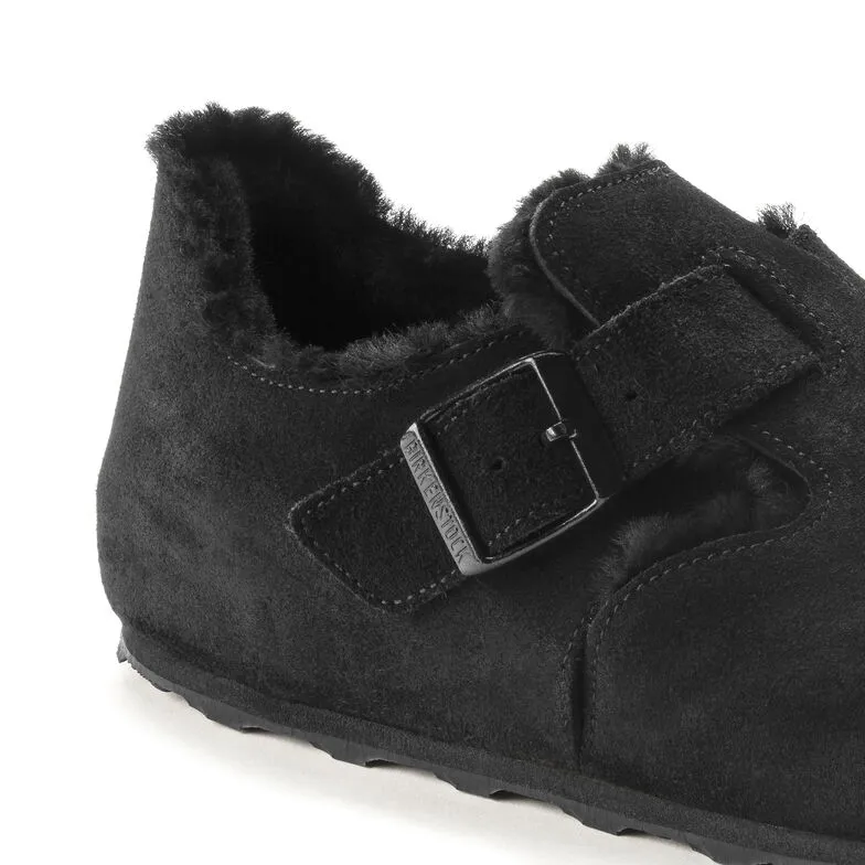 London Shearling Suede Leather