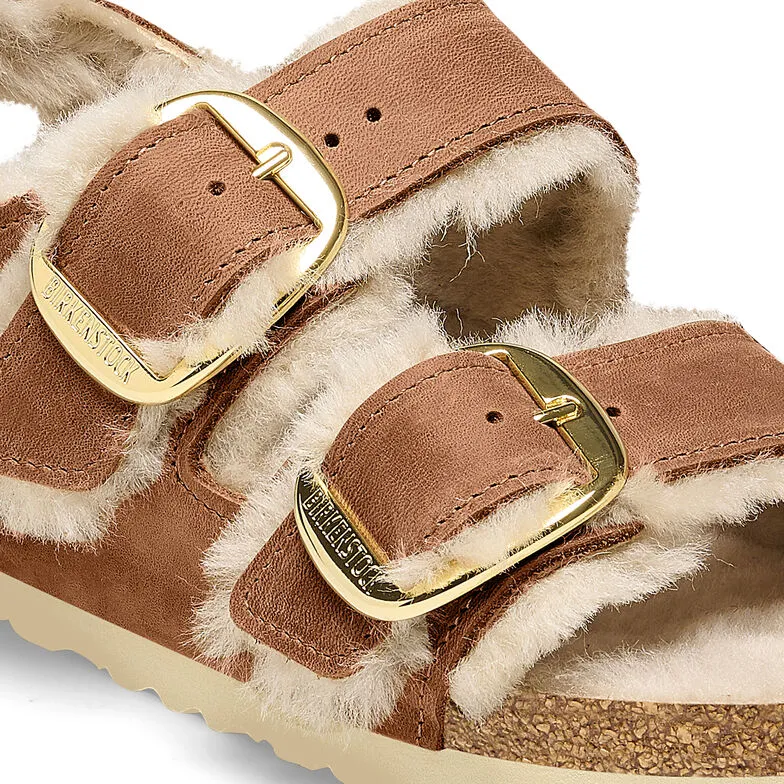 Milano Big Buckle Shearling Natural Leather Oiled